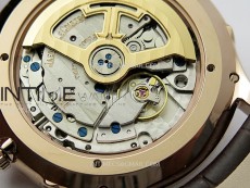 Master Ultra Thin Moon 136255J RG ZF 1:1 Best Edition Gray Dial on Brown Leather Strap V3 SA925 Super Clone