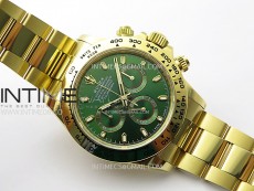 Daytona 116508 YG APSF 1:1 Best Edition Green Dial on YG Bracelet SH4130
