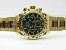 Daytona 116508 YG APSF 1:1 Best Edition Green Dial on YG Bracelet SH4130