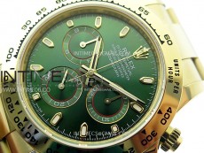 Daytona 116508 YG APSF 1:1 Best Edition Green Dial on YG Bracelet SH4130
