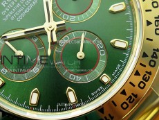 Daytona 116508 YG APSF 1:1 Best Edition Green Dial on YG Bracelet SH4130