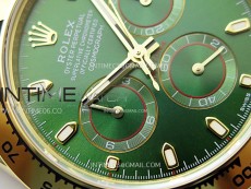 Daytona 116508 YG APSF 1:1 Best Edition Green Dial on YG Bracelet SH4130