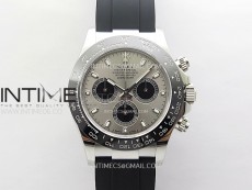 Daytona 116519 904L SS APSF 1:1 Best Edition Gray Dial Sticks Markers on Oysterflex Strap SH4130