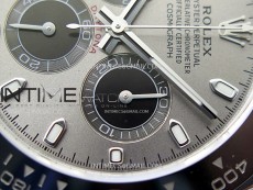 Daytona 116519 904L SS APSF 1:1 Best Edition Gray Dial Sticks Markers on Oysterflex Strap SH4130