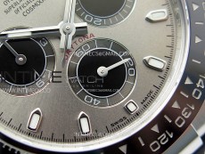 Daytona 116519 904L SS APSF 1:1 Best Edition Gray Dial Sticks Markers on Oysterflex Strap SH4130