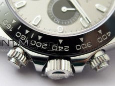 Daytona 116519 904L SS APSF 1:1 Best Edition Gray Dial Sticks Markers on Oysterflex Strap SH4130