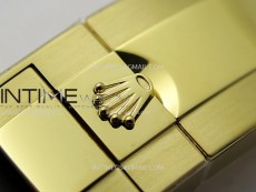 Daytona 116518 YG APSF 1:1 Best Edition Black Dial Gold Subdail on Oysterflex Rubber Strap SH4130