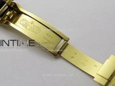 Daytona 116518 YG APSF 1:1 Best Edition Black Dial Gold Subdail on Oysterflex Rubber Strap SH4130