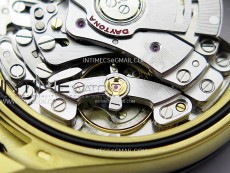 Daytona 116518 YG APSF 1:1 Best Edition Black Dial Gold Subdail on Oysterflex Rubber Strap SH4130
