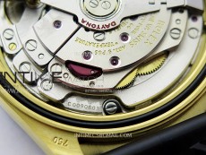 Daytona 116518 YG APSF 1:1 Best Edition Black Dial Gold Subdail on Oysterflex Rubber Strap SH4130