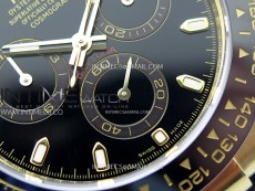 Daytona 116518 YG APSF 1:1 Best Edition Black Dial Black Subdial on Oysterflex Rubber Strap SH4130