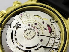 Daytona 116518 YG APSF 1:1 Best Edition Black Dial Black Subdial on Oysterflex Rubber Strap SH4130