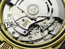 Daytona 116518 YG APSF 1:1 Best Edition Black Dial Black Subdial on Oysterflex Rubber Strap SH4130