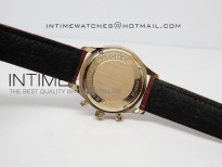 Portuguese 40mm Chrono RG Brown Dial Sliver Subdial on Leather Strap A7750