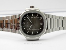 Nautilus 7118 New Version Ladies PPF 1:1 Best Edition Gray Dial on SS Bracelet A324 Super Clone
