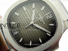 Nautilus 7118 New Version Ladies PPF 1:1 Best Edition Gray Dial on SS Bracelet A324 Super Clone