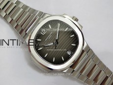 Nautilus 7118 New Version Ladies PPF 1:1 Best Edition Gray Dial on SS Bracelet A324 Super Clone