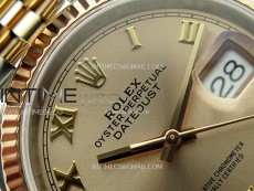 DateJust 36 SS 126231 904L SS/RG VSF 1:1 Best Edition Rose Gold Dial Roman Markers on Jubilee Bracelet VS3235