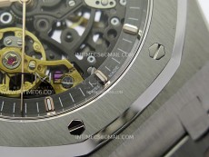 Royal Oak 41mm 15407 SS ZF 1:1 Best Edition Skeleton Dial on SS Bracelet A3132