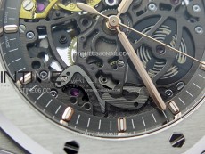 Royal Oak 41mm 15407 SS ZF 1:1 Best Edition Skeleton Dial on SS Bracelet A3132