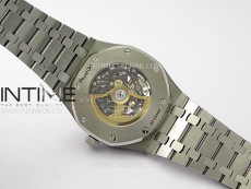 Royal Oak 41mm 15407 SS ZF 1:1 Best Edition Skeleton Dial on SS Bracelet A3132