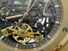 Royal Oak 41mm 15407 RG ZF 1:1 Best Edition Skeleton Dial on RG Bracelet A3132