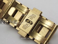 Royal Oak 41mm 15407 RG ZF 1:1 Best Edition Skeleton Dial on RG Bracelet A3132