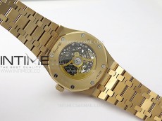 Royal Oak 41mm 15407 RG ZF 1:1 Best Edition Skeleton Dial on RG Bracelet A3132