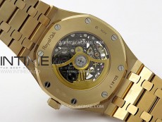 Royal Oak 41mm 15407 RG ZF 1:1 Best Edition Skeleton Dial on RG Bracelet A3132