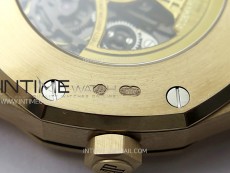 Royal Oak 41mm 15407 RG ZF 1:1 Best Edition Skeleton Dial on RG Bracelet A3132