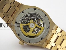 Royal Oak 41mm 15407 RG ZF 1:1 Best Edition Skeleton Dial on RG Bracelet A3132