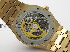 Royal Oak 41mm 15407 RG ZF 1:1 Best Edition Skeleton Dial on RG Bracelet A3132
