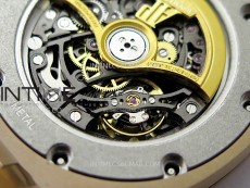 Royal Oak 41mm 15407 RG ZF 1:1 Best Edition Skeleton Dial on RG Bracelet A3132