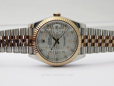 DateJust 41 126331 904L SS/RG VSF 1:1 Best Edition Motif Gray Fluted Dial on Jubilee Bracelet VS3235