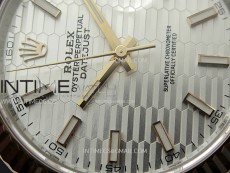 DateJust 41 126331 904L SS/RG VSF 1:1 Best Edition Motif Gray Fluted Dial on Jubilee Bracelet VS3235