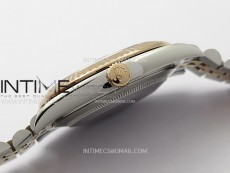 DateJust 41 126331 904L SS/RG VSF 1:1 Best Edition Motif Gray Fluted Dial on Jubilee Bracelet VS3235