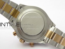 YachtMaster II 116681 Blue Ceramic Bezel SS/RG KF 1:1 Best Edition White Dial on Bracelet A7750