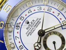 YachtMaster II 116688 Blue Ceramic Bezel YG KF 1:1 Best Edition White Dial on YG Bracelet A7750