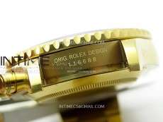 YachtMaster II 116688 Blue Ceramic Bezel YG KF 1:1 Best Edition White Dial on YG Bracelet A7750