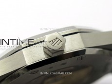 Royal Oak 41mm 15410 Frosted SS ZF 1:1 Best Edition Blue Textured Dial on SS Bracelet SA3120 Super Clone