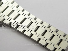 Royal Oak 41mm 15410 Frosted SS ZF 1:1 Best Edition Blue Textured Dial on SS Bracelet SA3120 Super Clone