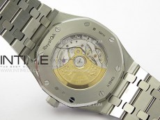 Royal Oak 41mm 15410 Frosted SS ZF 1:1 Best Edition Blue Textured Dial on SS Bracelet SA3120 Super Clone