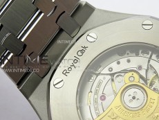 Royal Oak 41mm 15410 Frosted SS ZF 1:1 Best Edition Blue Textured Dial on SS Bracelet SA3120 Super Clone