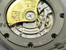 Royal Oak 41mm 15410 Frosted SS ZF 1:1 Best Edition Blue Textured Dial on SS Bracelet SA3120 Super Clone