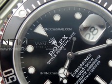 Submariner 16610 LN No Rehaut Engraving 904L Steel ARF 1:1 Best Edition on SS Bracelet SH3135 V2