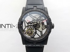 Excalibur Rddbex0393 FC BBR Best Edition Skeleton Dial on Black Rubber Strap A2136 Tourbillon V4