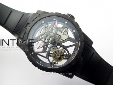 Excalibur Rddbex0393 FC BBR Best Edition Skeleton Dial on Black Rubber Strap A2136 Tourbillon V4