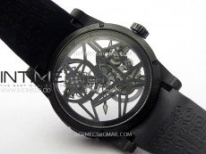 Excalibur Rddbex0393 FC BBR Best Edition Skeleton Dial on Black Rubber Strap A2136 Tourbillon V4