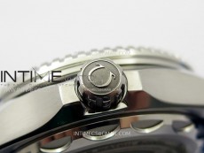 Seamaster 6000M Ultra Deep SS TF 1:1 Best Edition White Dial Blue Ceramic Bezel on Black Rubber Strap A2824