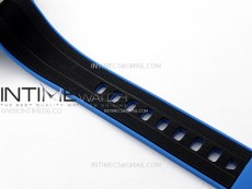Seamaster 6000M Ultra Deep SS TF 1:1 Best Edition White Dial Blue Ceramic Bezel on Black Rubber Strap A2824